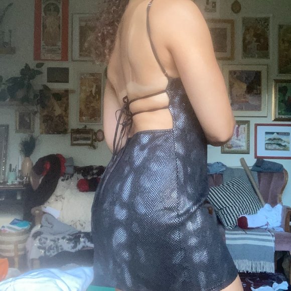 UO Snakeskin Mini Dress - Picture 5 of 12